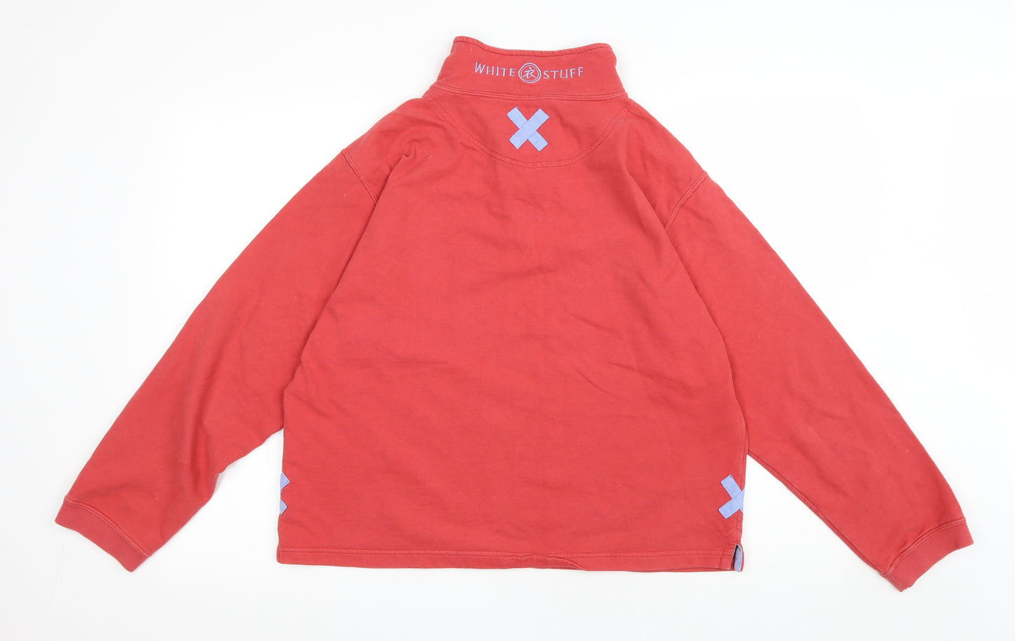 White Stuff Mens Red Cotton Pullover Sweatshirt Size L
