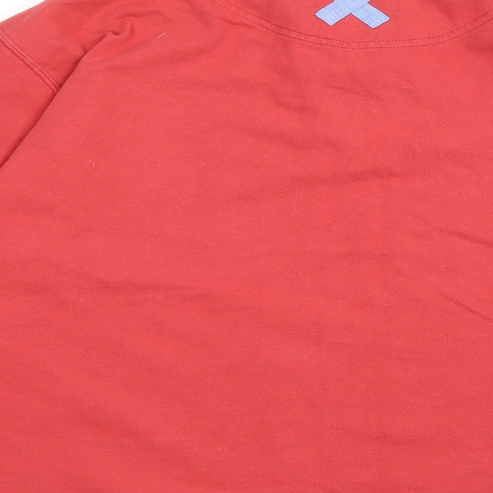 White Stuff Mens Red Cotton Pullover Sweatshirt Size L