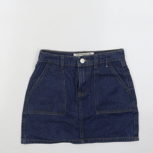 Diamonds Girls Blue Cotton A-Line Skirt Size 8 Years Regular Button