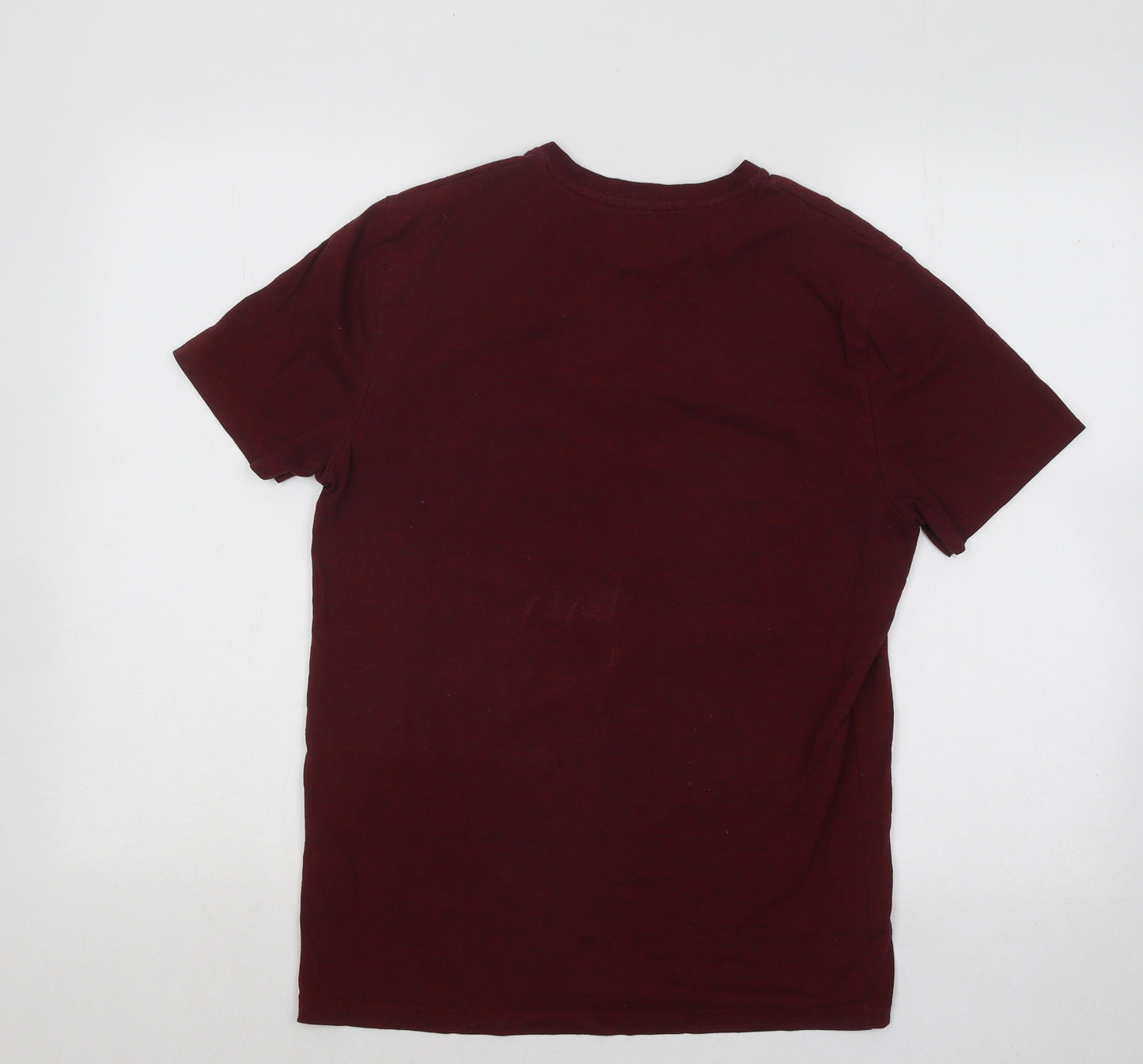 F&F Mens Red Cotton T-Shirt Size S Round Neck - New York City