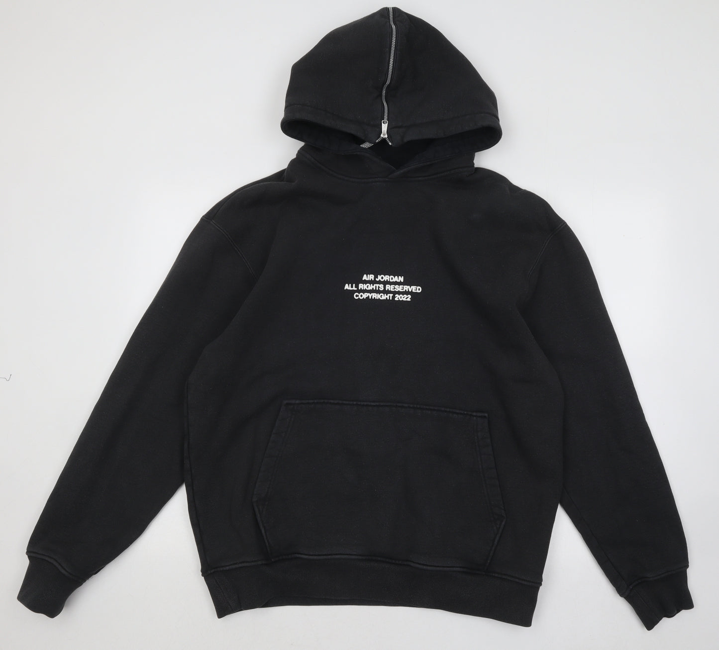 Jordan Mens Black Cotton Pullover Hoodie Size L - Paris