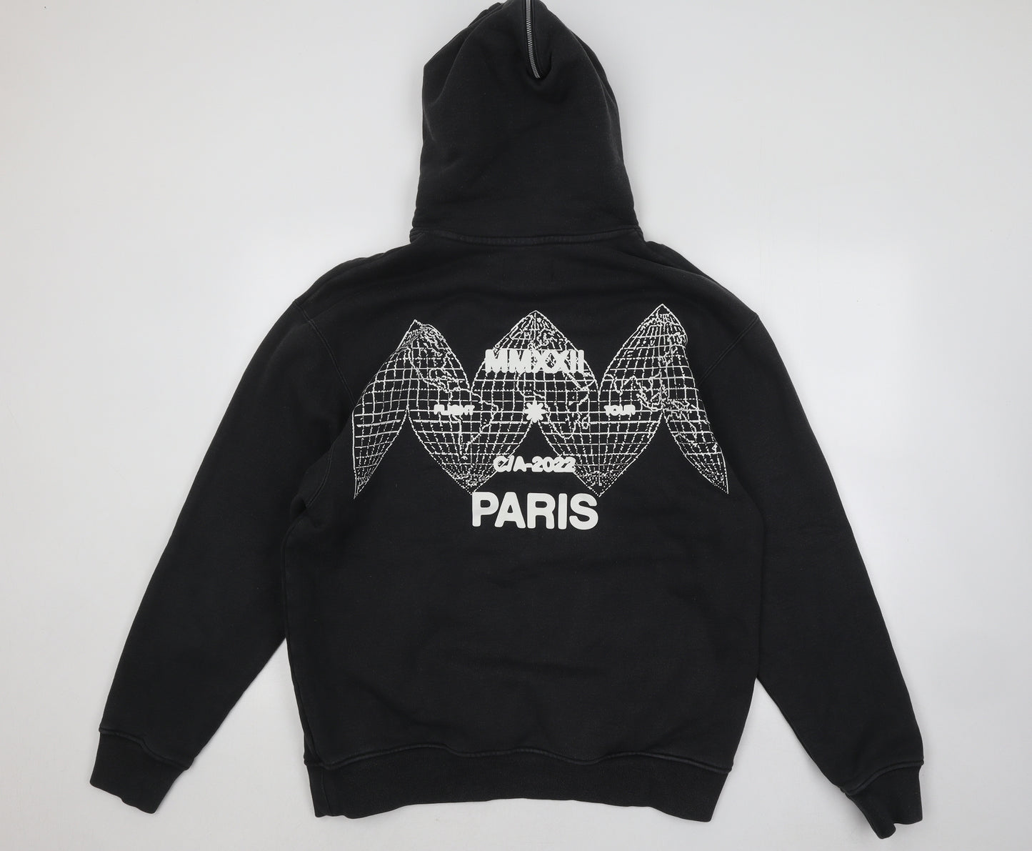 Jordan Mens Black Cotton Pullover Hoodie Size L - Paris