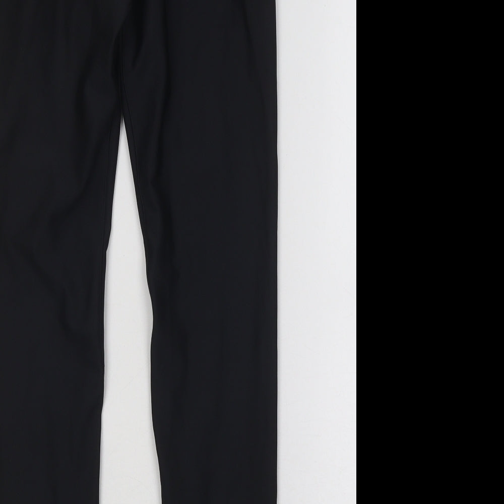 NEXT Womens Black Polyester Compression Leggings Size 12 L24 in Regular
