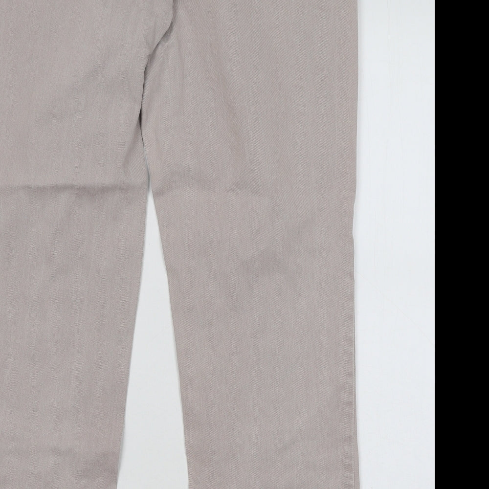 NEXT Womens Purple Cotton Straight Jeans Size 18 L28 in Regular Button
