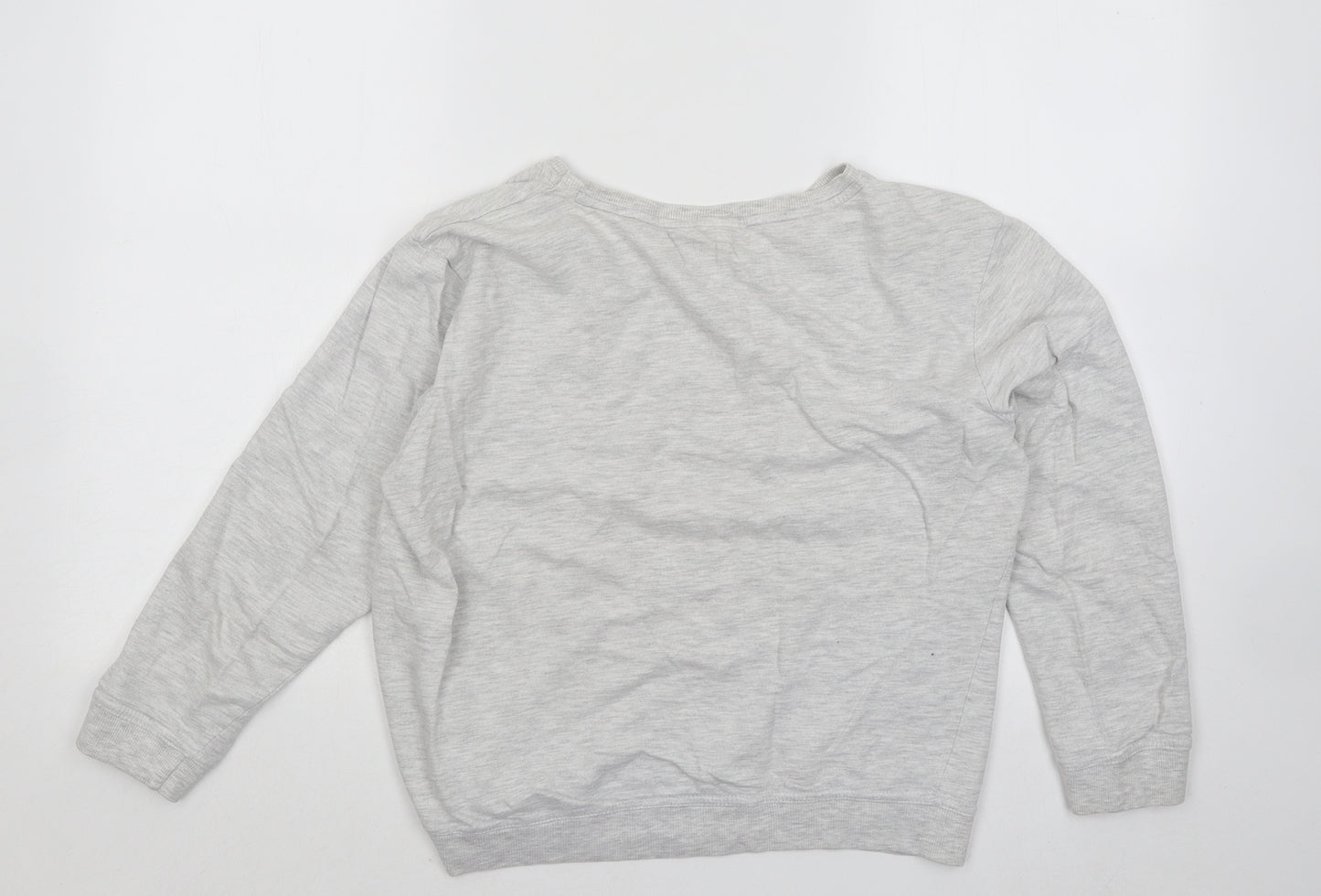 Primark Womens Grey Cotton Pullover Sweatshirt Size 12 Pullover - Duvet Day Disney