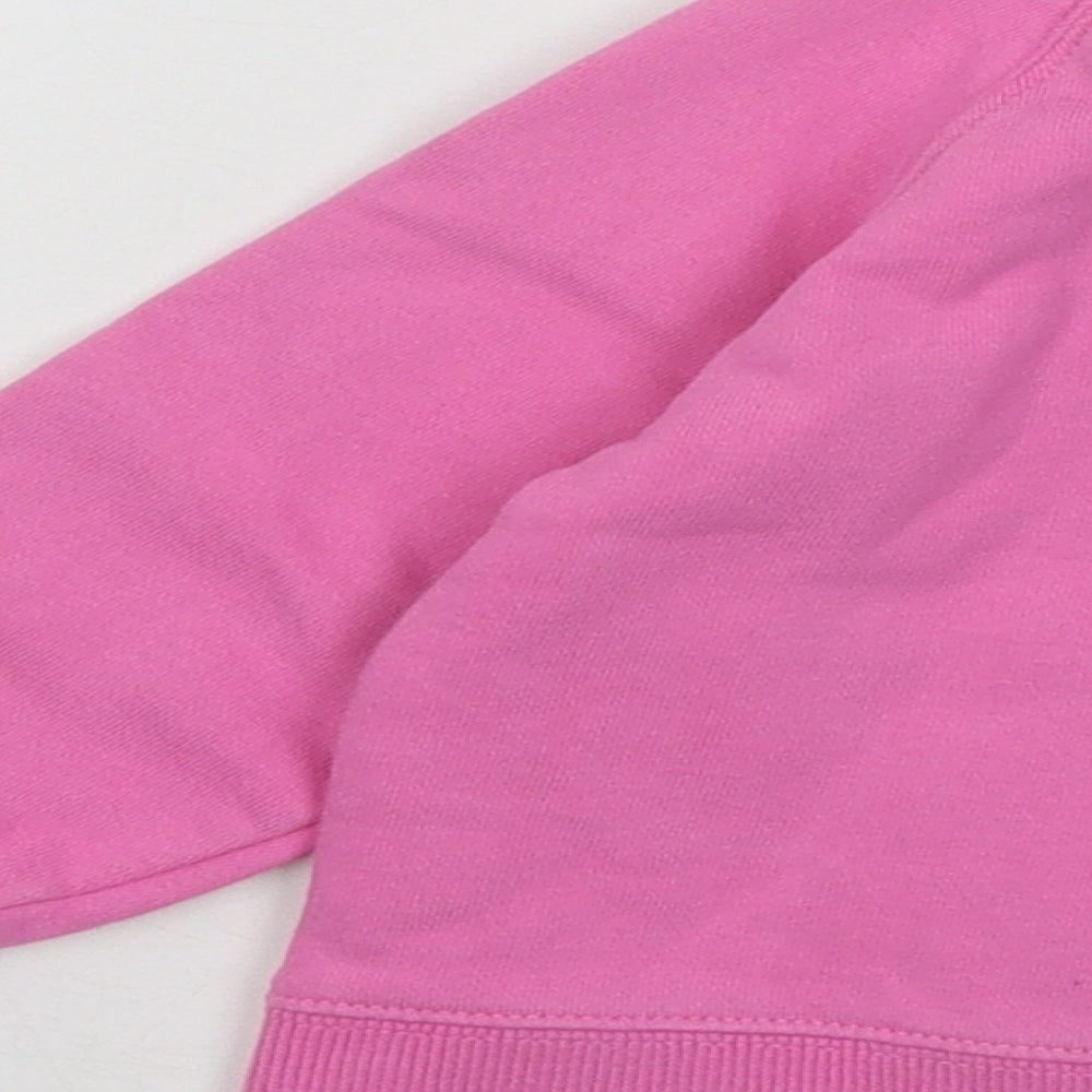 Isle of Man Girls Pink Jacket Size 12 Months Zip - Bike Chic/TT Races