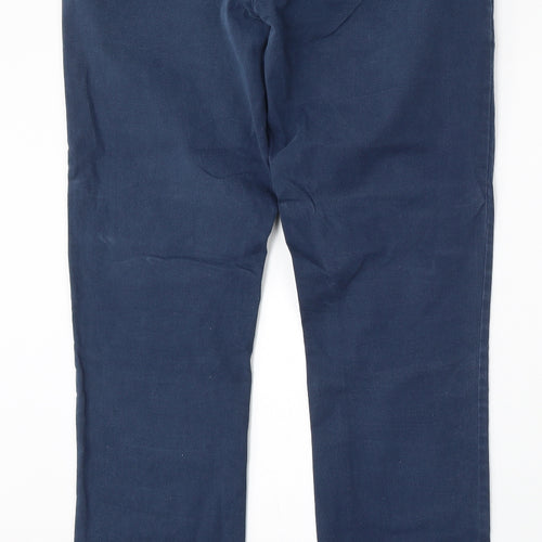 NEXT Mens Blue Cotton Straight Jeans Size 36 L33 in Regular Button - Long Leg