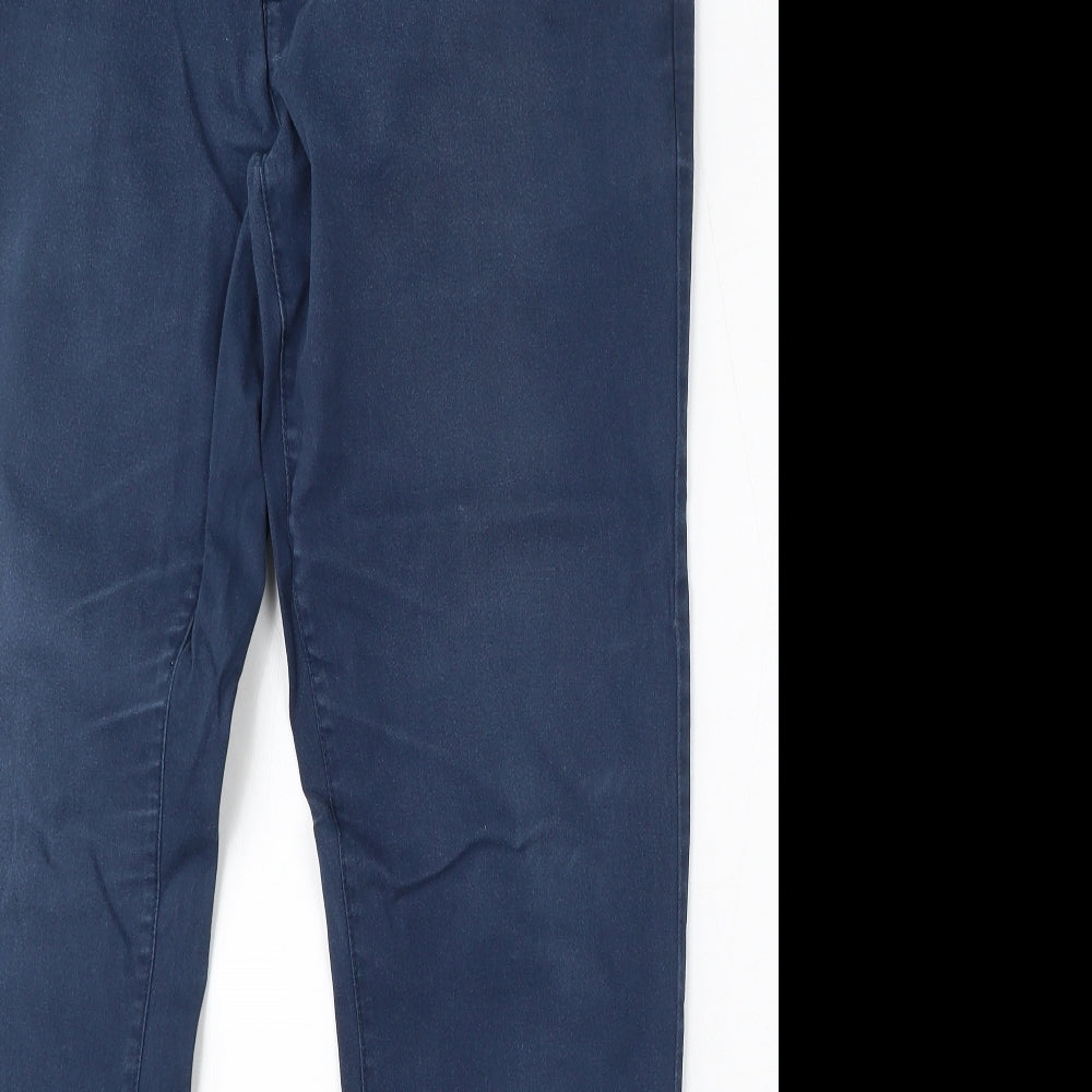 NEXT Mens Blue Cotton Straight Jeans Size 36 L33 in Regular Button - Long Leg