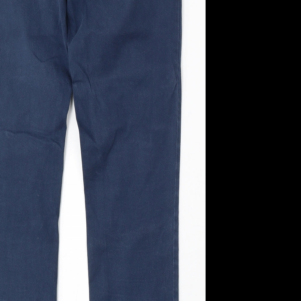 NEXT Mens Blue Cotton Straight Jeans Size 36 L33 in Regular Button - Long Leg