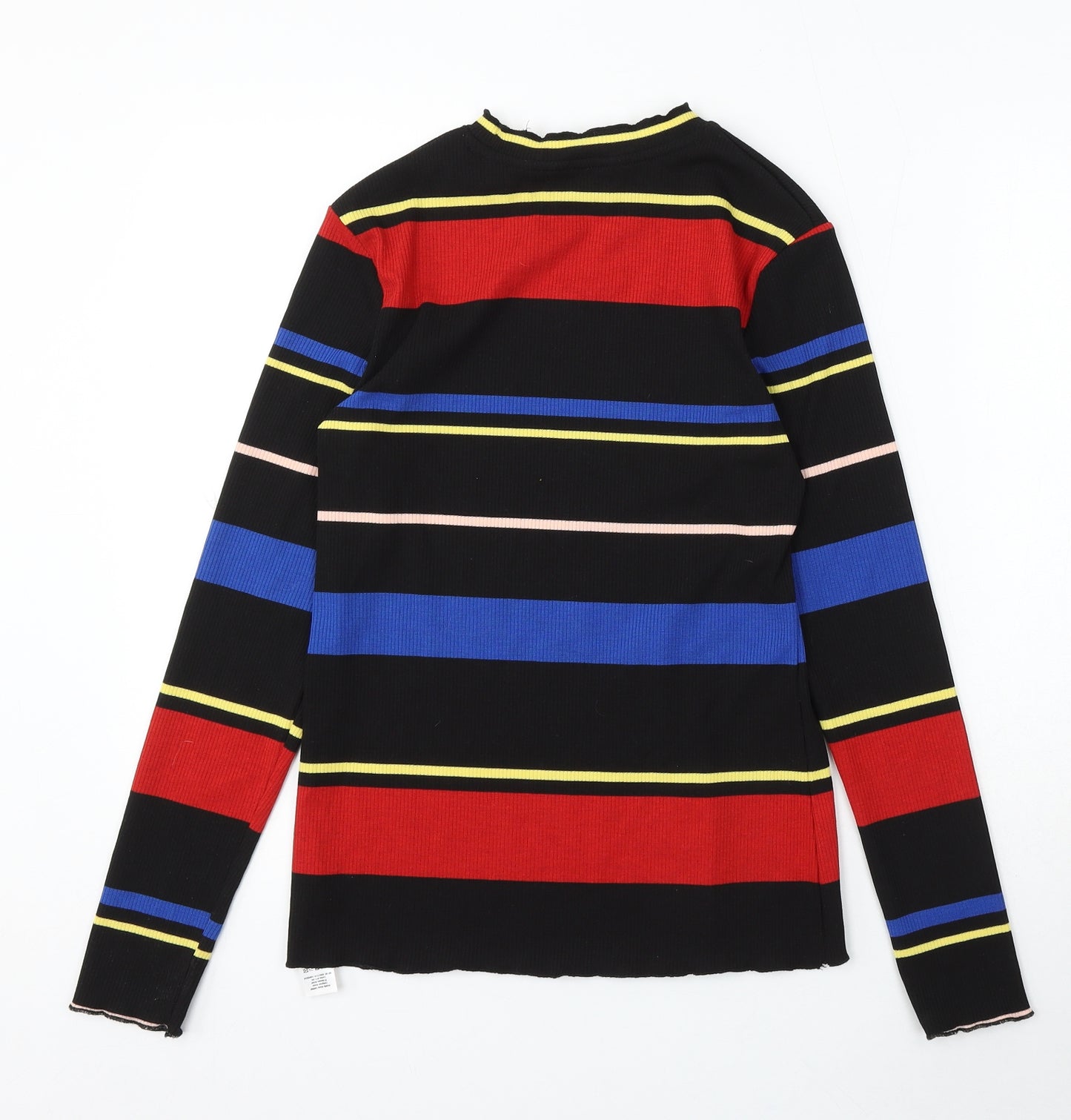 Dorothy Perkins Womens Multicoloured Round Neck Striped Acrylic Pullover Jumper Size 12