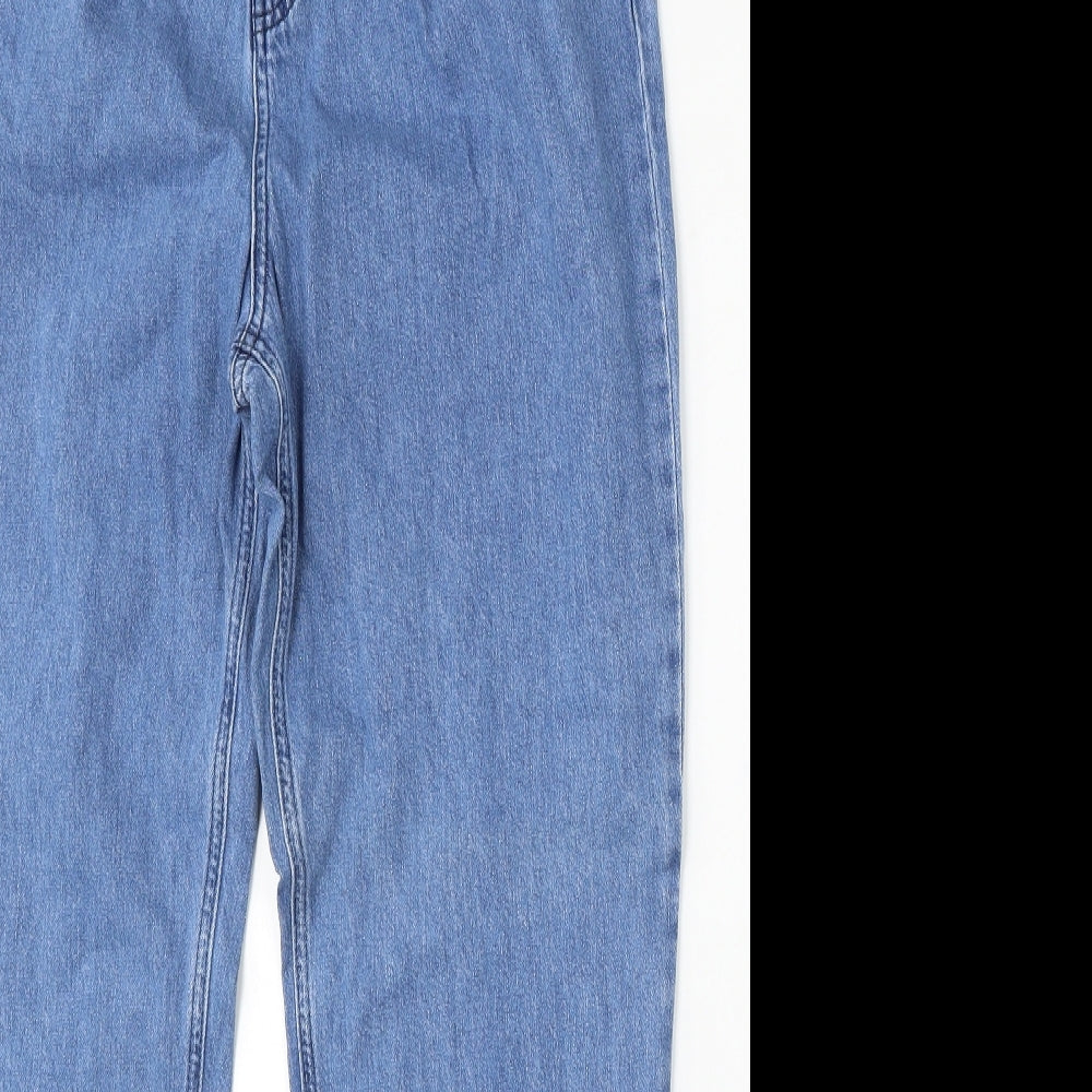 Boden Womens Blue Cotton Mom Jeans Size 12 L32 in Regular Button