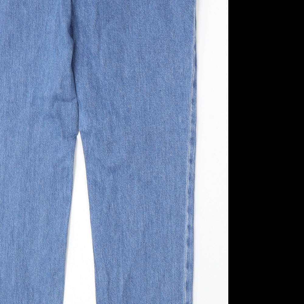 Boden Womens Blue Cotton Mom Jeans Size 12 L32 in Regular Button