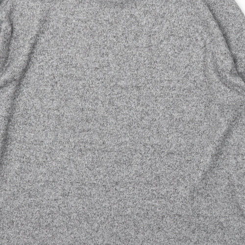 F&F Womens Grey Round Neck Polyester Pullover Jumper Size M