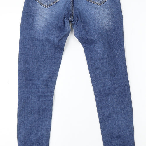 VS Miss Womens Blue Cotton Skinny Jeans Size XS L31 in Regular Button