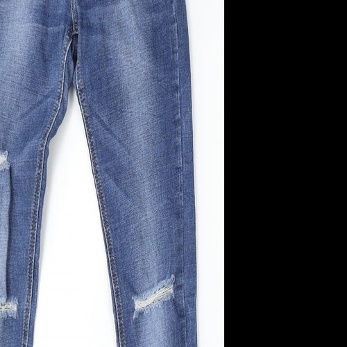 VS Miss Womens Blue Cotton Skinny Jeans Size XS L31 in Regular Button