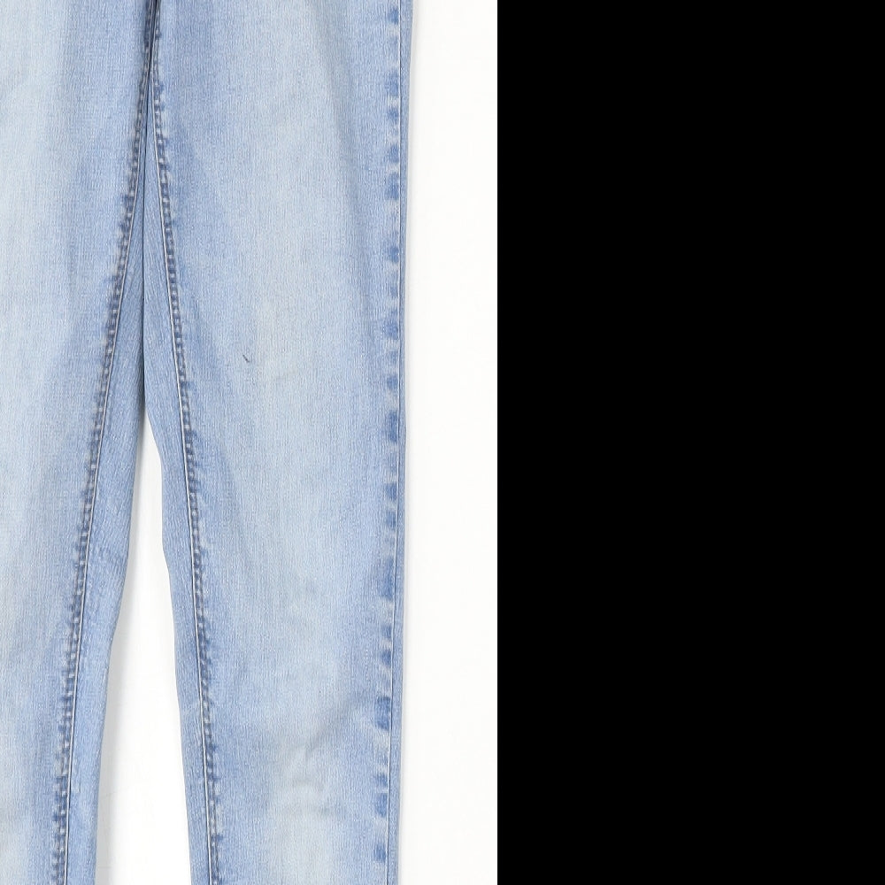 George Womens Blue Cotton Skinny Jeans Size 8 L31 in Regular Button