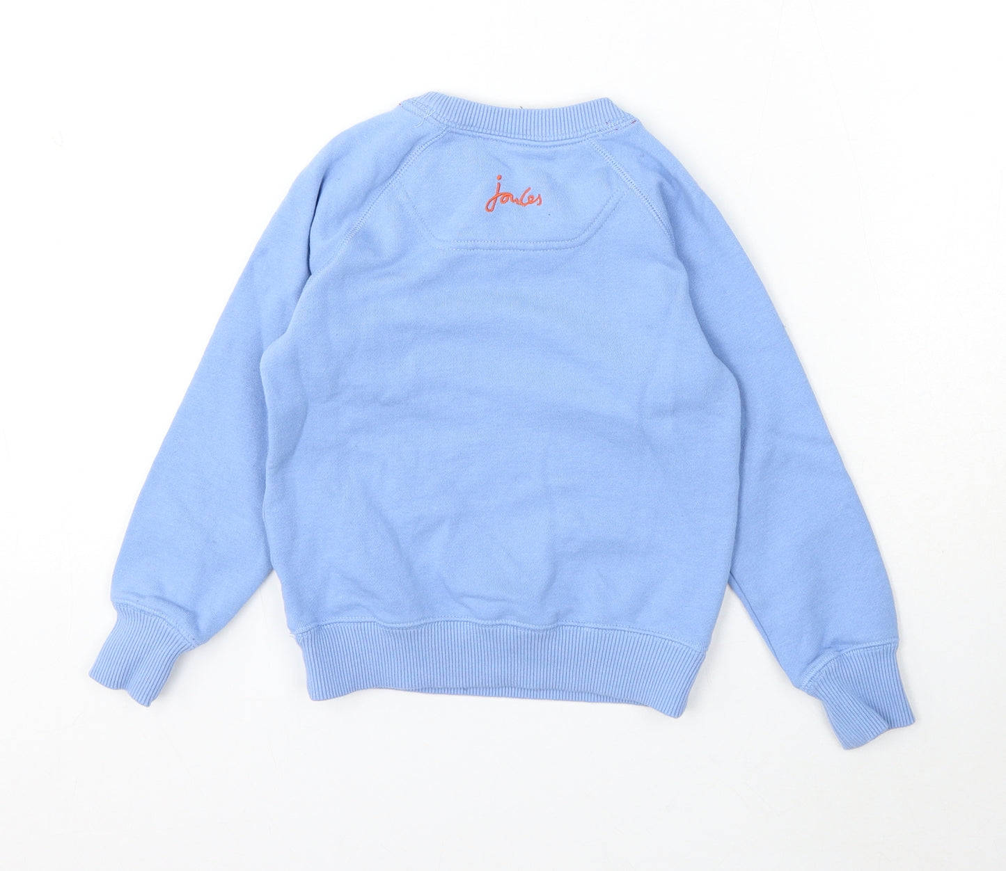 Joules Boys Blue Cotton Pullover Sweatshirt Size 4 Years - Dinosaur