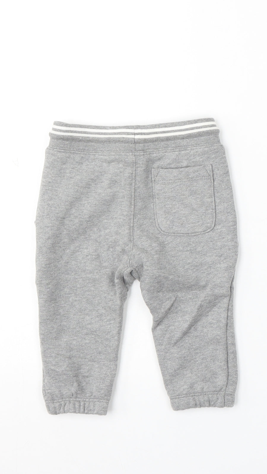 Gap Boys Grey Cotton Jogger Trousers Size 12-18 Months Drawstring