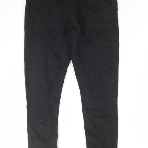 Studio Girls Black Cotton Skinny Jeans Size 12-13 Years Regular Zip