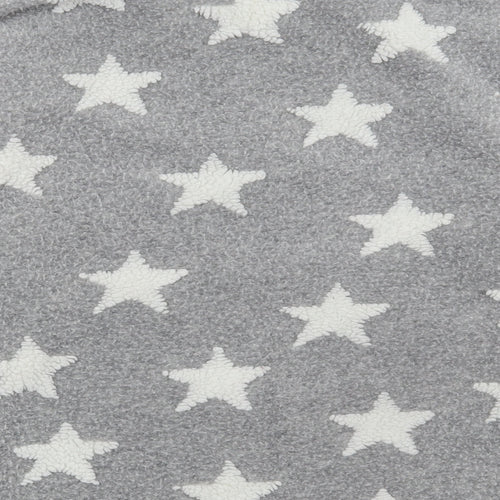 NEXT Womens Grey Geometric Polyester Pullover Sweatshirt Size XS Zip - Stars