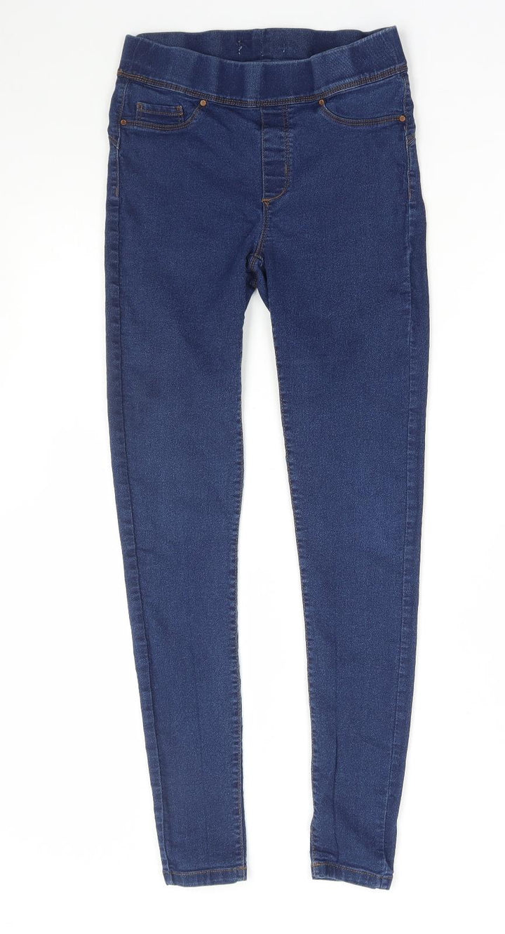 Preworn Womens Blue Cotton Jegging Jeans Size 26 in L28 in Regular