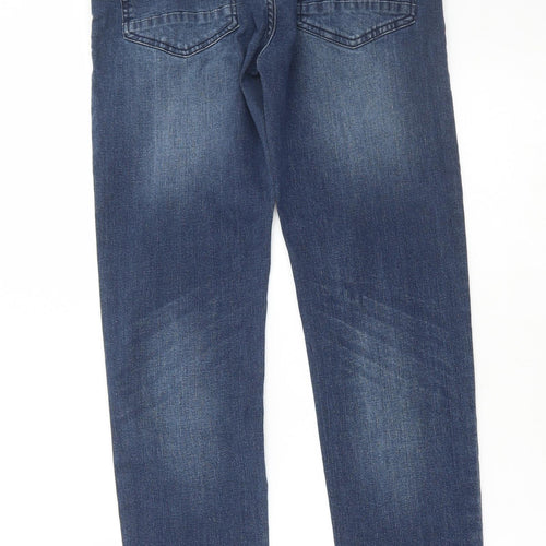 Bench Mens Blue Cotton Straight Jeans Size 32 in L32 in Regular Button