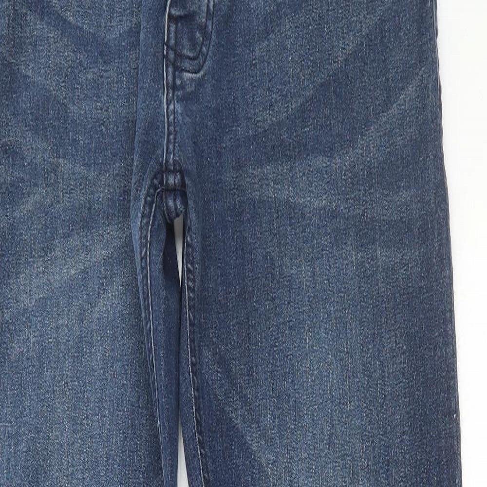 Bench Mens Blue Cotton Straight Jeans Size 32 in L32 in Regular Button
