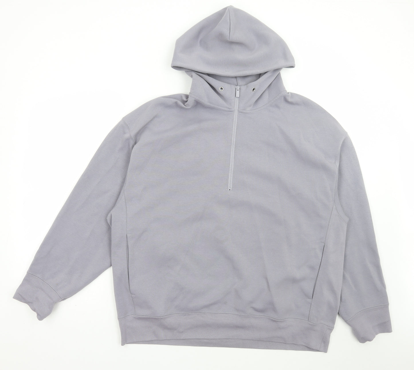 +J Mens Grey Cotton Pullover Hoodie Size XL