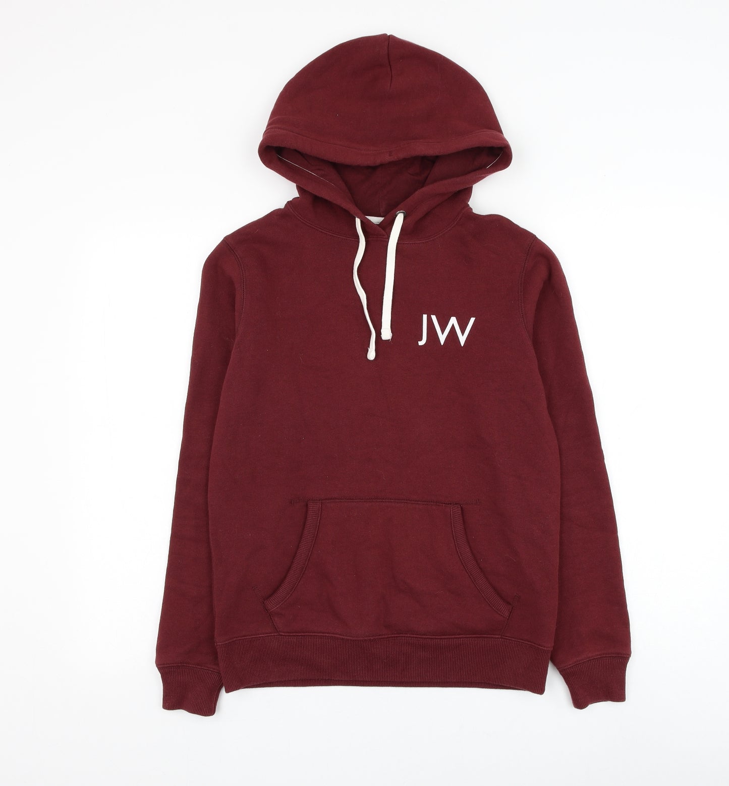 Jack Wills Womens Red Cotton Pullover Hoodie Size 10 Pullover