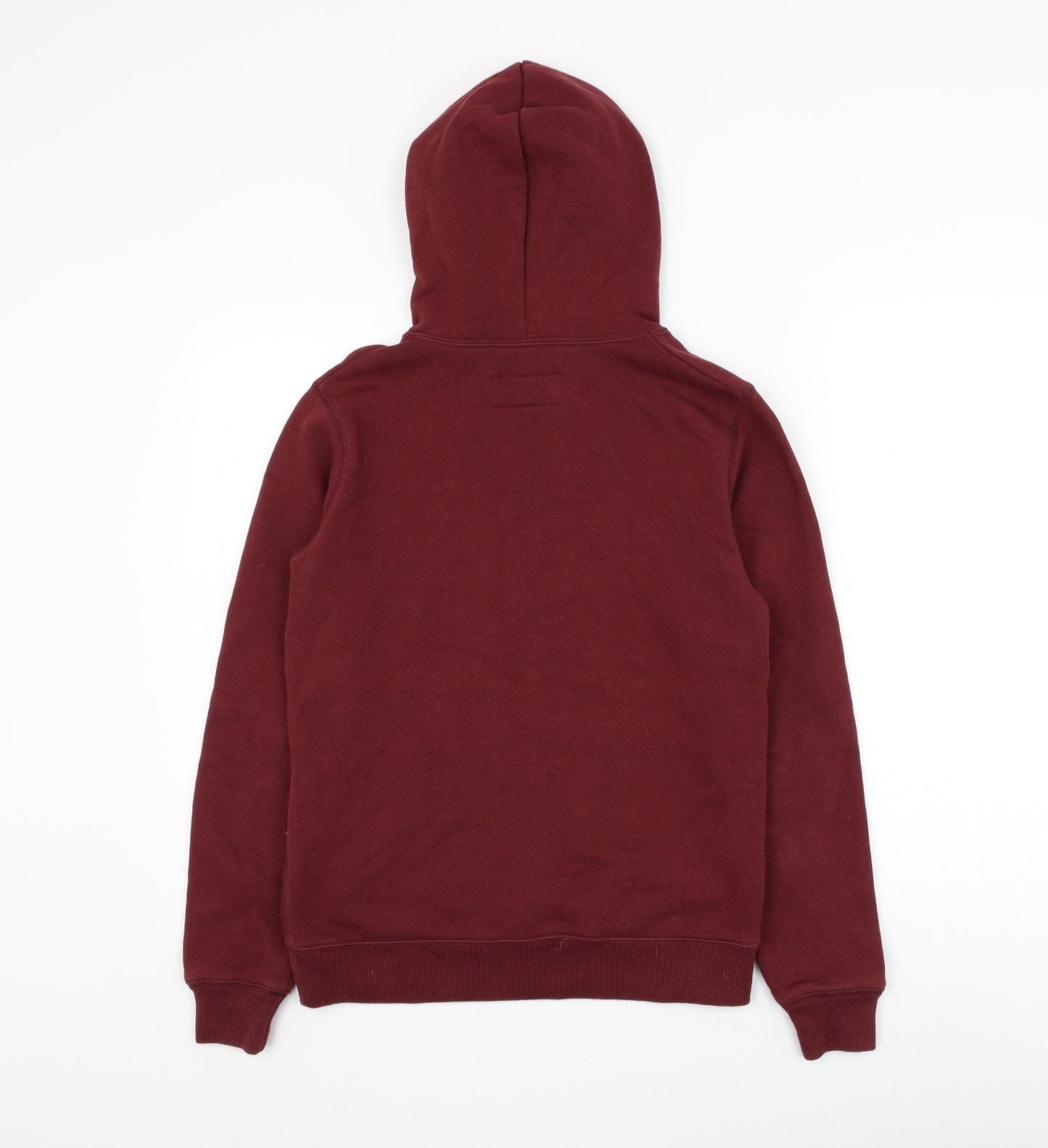 Jack Wills Womens Red Cotton Pullover Hoodie Size 10 Pullover