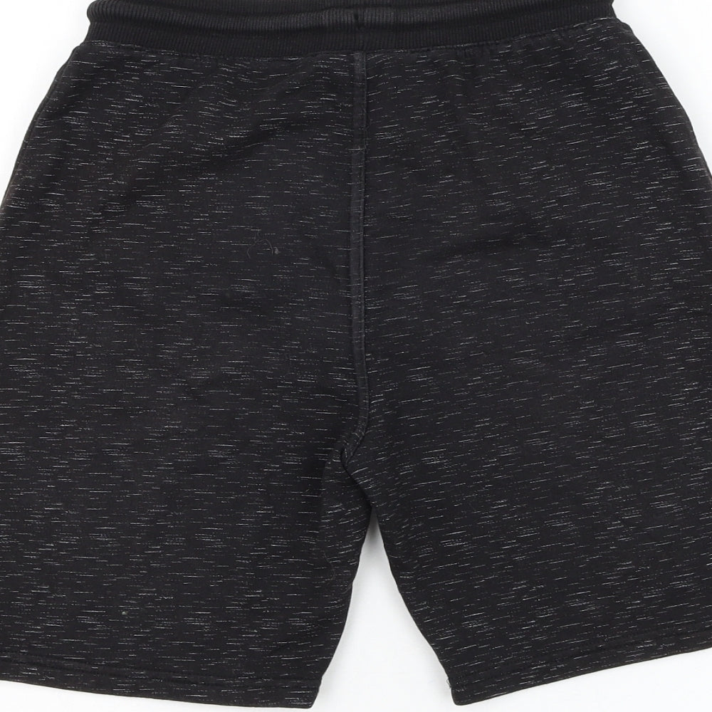 George Boys Black Cotton Sweat Shorts Size 11-12 Years Regular Drawstring - 19