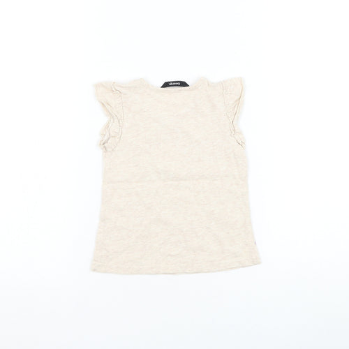 George Girls Beige Cotton Pullover Tank Size 12-18 Months Round Neck Pullover - Balloon