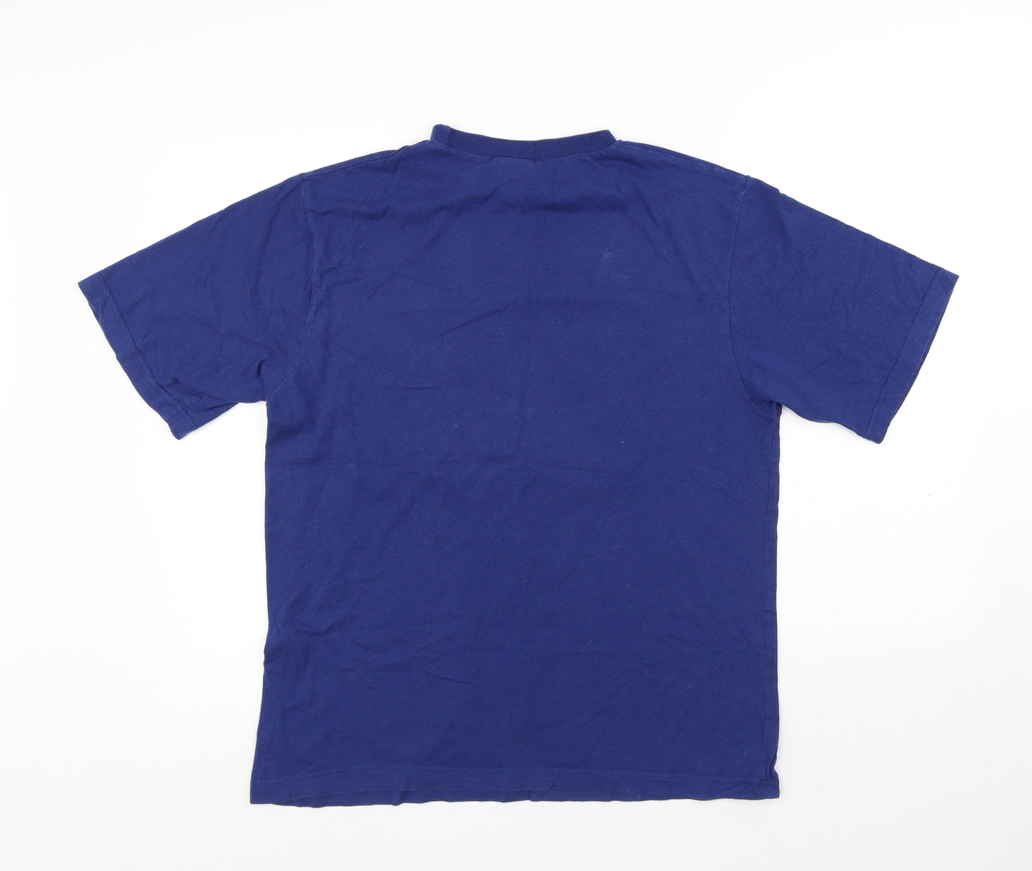 The Simpsons Mens Blue Cotton T-Shirt Size M Round Neck