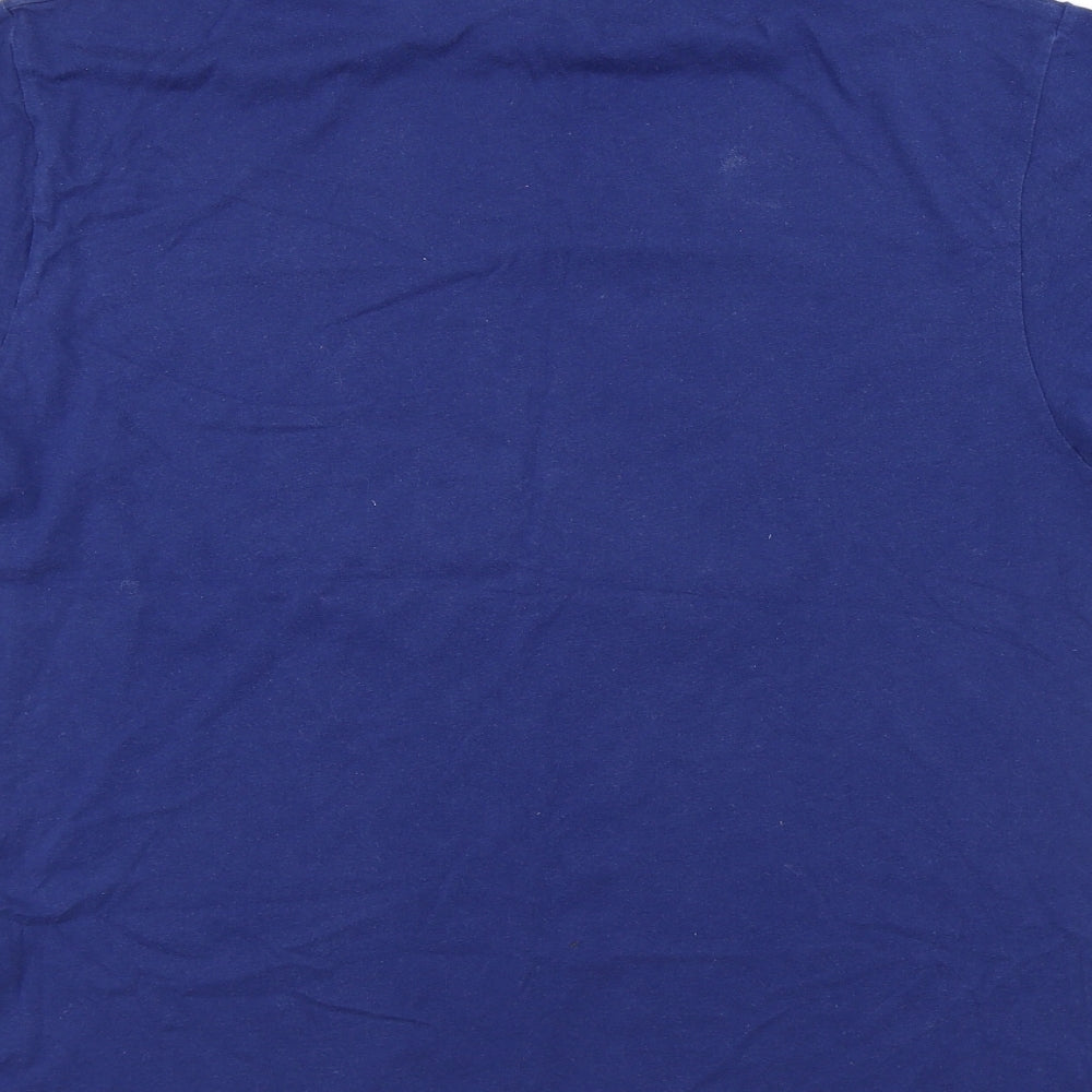 The Simpsons Mens Blue Cotton T-Shirt Size M Round Neck