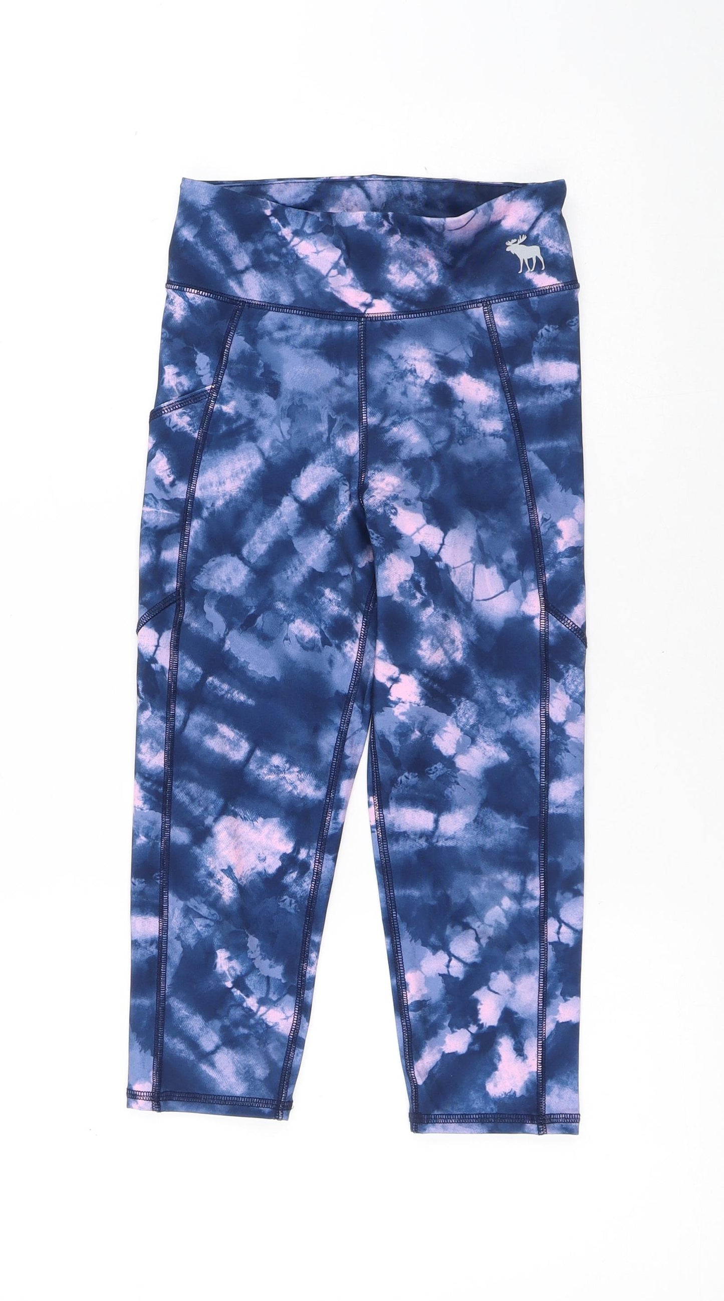 Abercrombie & Fitch Girls Multicoloured Polyester Sweatpants Trousers Size 11-12 Years Regular