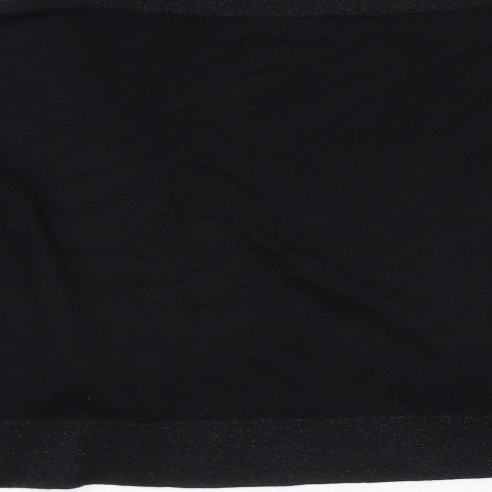 Dunnes Store Womens Black V-Neck Viscose Shrug Jumper Size 10