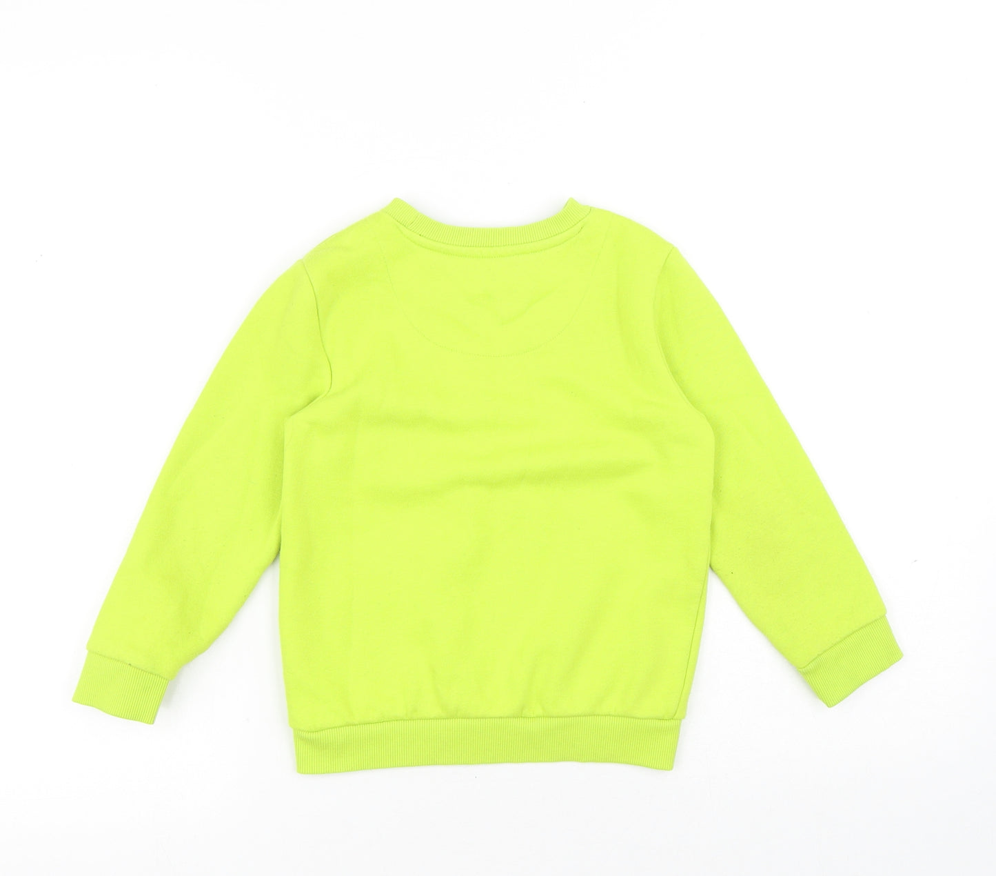 F&F Boys Green Cotton Pullover Sweatshirt Size 5-6 Years - Part Time Monster