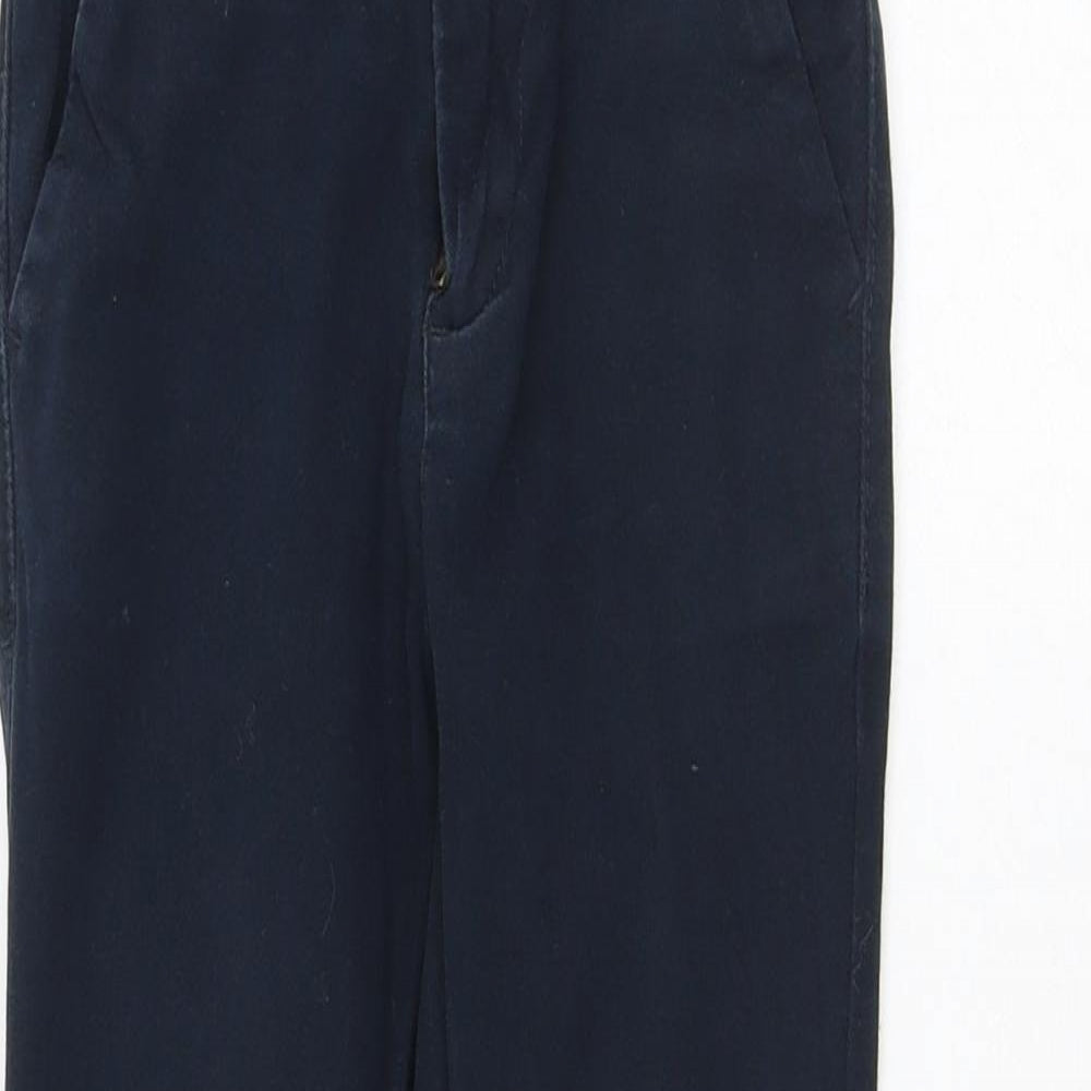 NEXT Boys Blue Cotton Chino Trousers Size 5 Years Regular Button