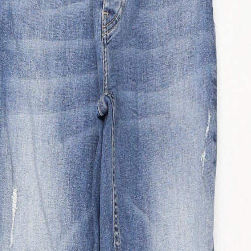 Boohoo Mens Blue Polyester Skinny Jeans Size 28 in L29 in Regular Button