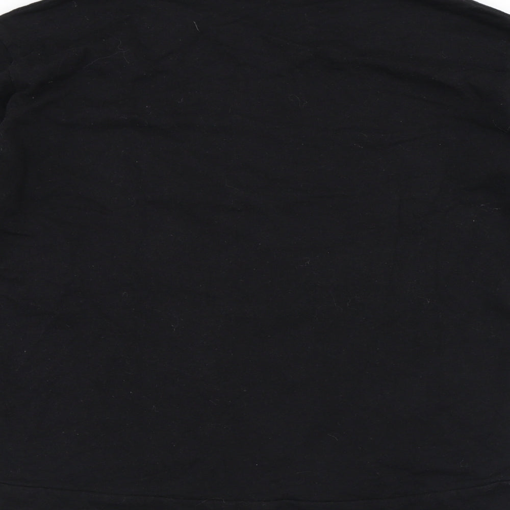 Atmosphere Womens Black Colourblock Cotton Pullover Sweatshirt Size 6 - London
