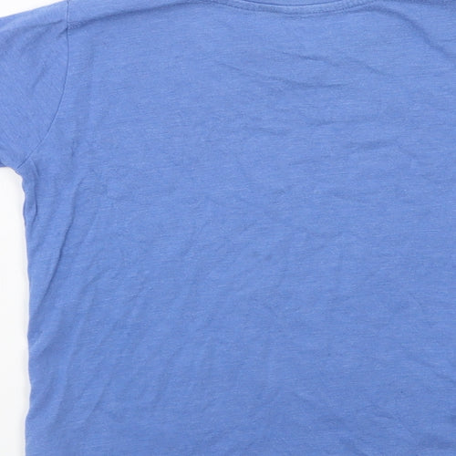 Dunnes Stores Boys Blue Cotton Basic T-Shirt Size 5 Years Round Neck Pullover - Too Cool For School