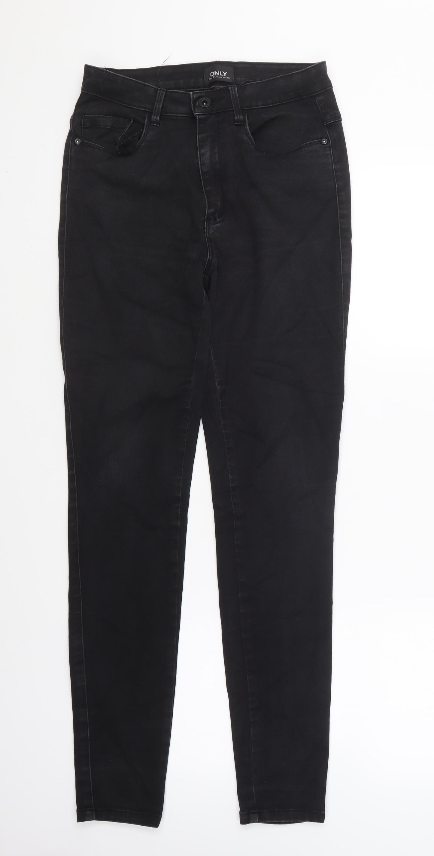 Only Womens Black Cotton Skinny Jeans Size 30 in L28 in Regular Button