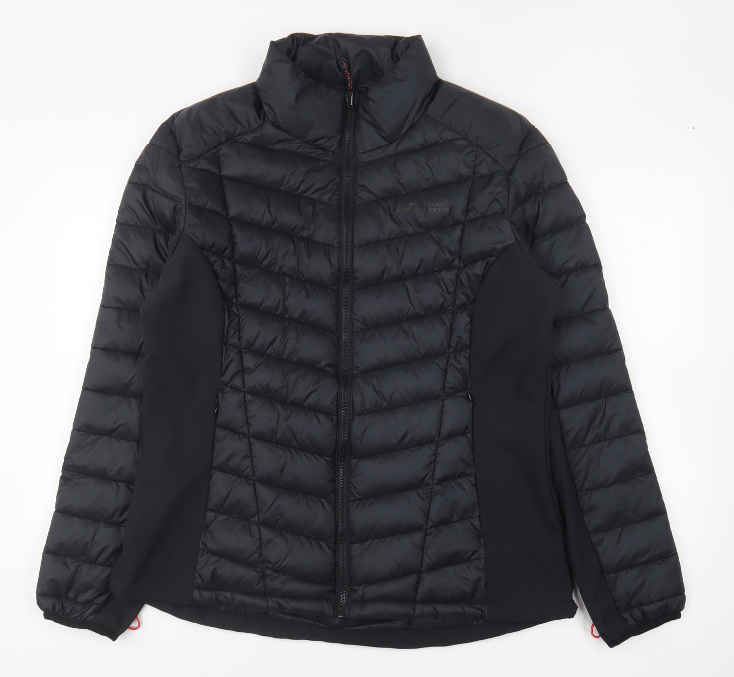 Mountain Warehouse Womens Black Puffer Jacket Coat Size 16 Zip