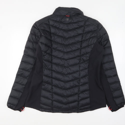 Mountain Warehouse Womens Black Puffer Jacket Coat Size 16 Zip