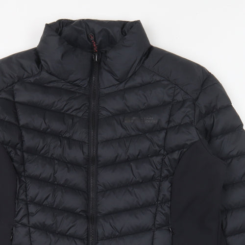 Mountain Warehouse Womens Black Puffer Jacket Coat Size 16 Zip