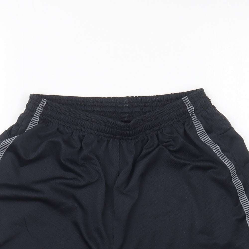 Nike Mens Grey Polyester Sweat Shorts Size S L6 in Regular Drawstring - Barcelona FC