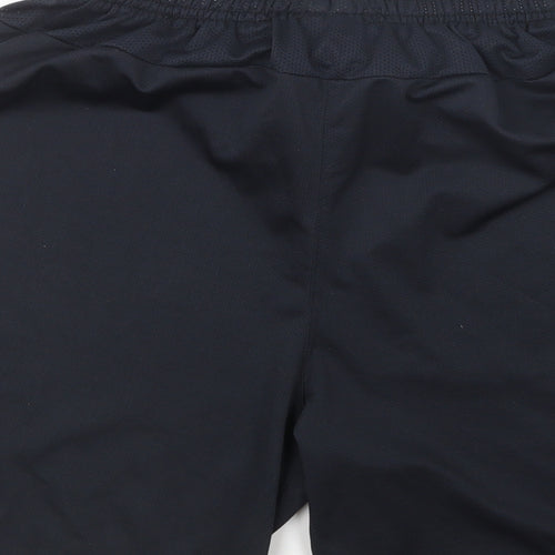 Nike Mens Grey Polyester Sweat Shorts Size S L6 in Regular Drawstring - Barcelona FC