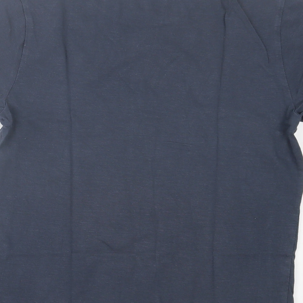 NEXT Boys Blue Cotton Basic T-Shirt Size 9 Years Crew Neck Pullover