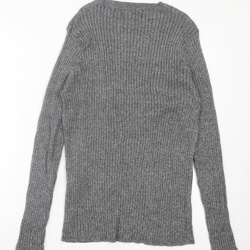 Cedar Wood State Mens Grey Crew Neck Cotton Pullover Jumper Size 2XL