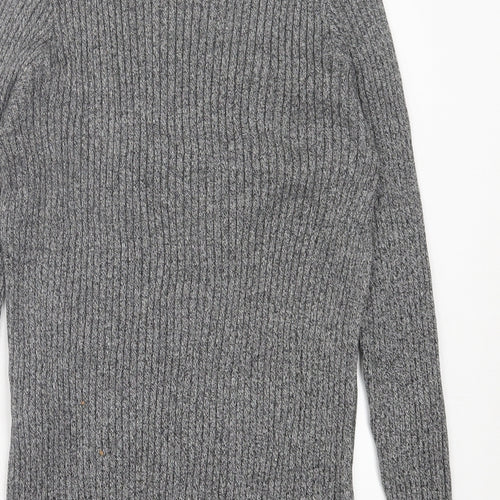 Cedar Wood State Mens Grey Crew Neck Cotton Pullover Jumper Size 2XL